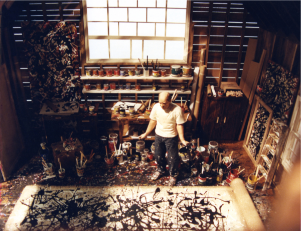 Jackson Pollock's studio